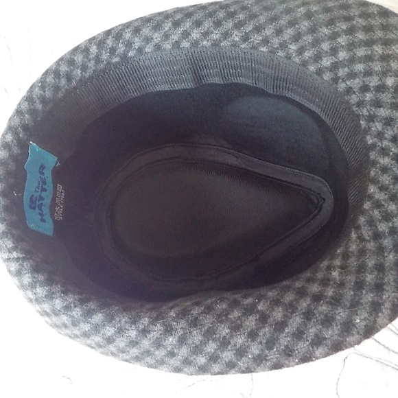 Hatter Co. Gray/Black Wool Fedora (Unisex) - Picture 8 of 10